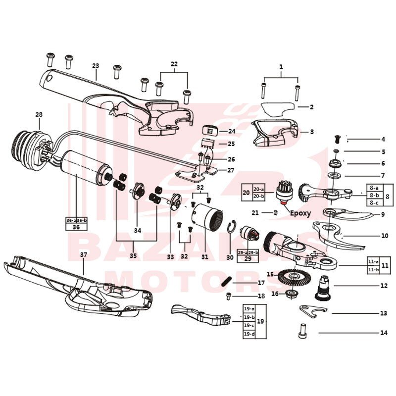 Ψαλίδι Κλαδέματος Μπαταρίας Hyundai HSB 4040 PRO Ψαλίδι Κλαδέματος Μπαταρίας Hyundai HSB 4040 PRO