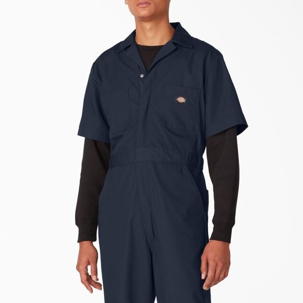 Ολόσωμη Κοντομάνικη φόρμα Dickies Sleeve Coveralls - Medium-Μπλε