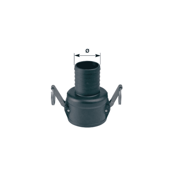 Ρακόρ Θηλυκό Cam-Lock 1" 1/2
