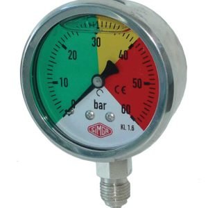 ΜΑΝΟΜΕΤΡΟ ΨΕΚΑΣΤΙΚΟΥ Φ63 60BAR INOX SIMGA ΚΑΤΩ