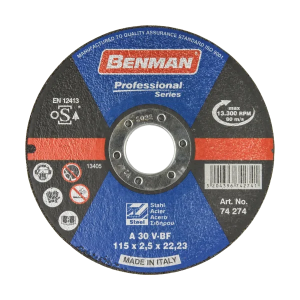 ΔΙΣΚΟΣ ΚΟΠΗΣ INOX - ΣΙΔΗΡΟΥ PROFESSIONAL BENMAN 180x3.0mm