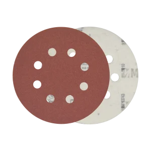 DISKOS VELCRO KOKKINOS 125mm 8T 100K MORRIS
