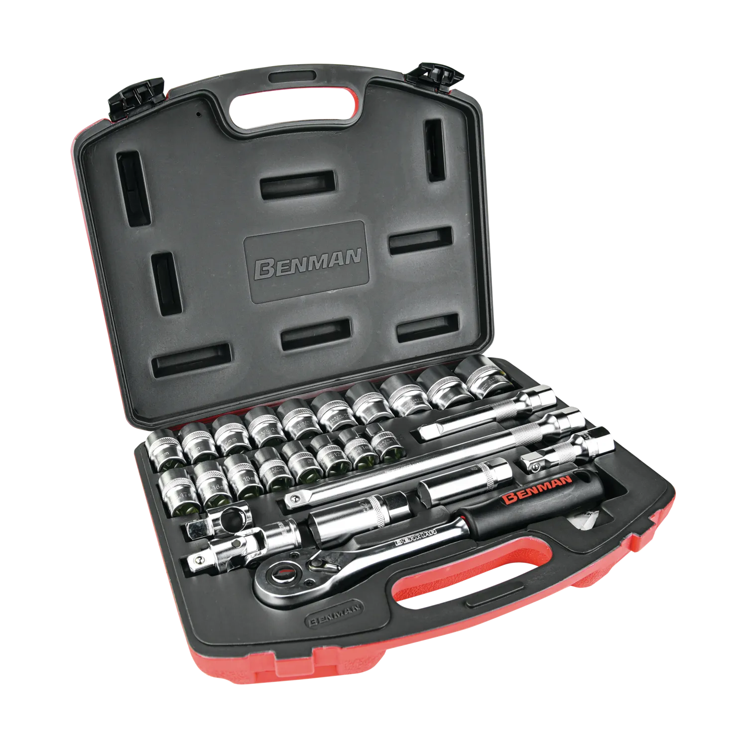 ΚΑΣΣΕΤΙΝΑ ΣΕΤ 26τεμ ΚΑΡΥΔΑΚΙΑ BENMAN 1/2'' ΚΑΣΣΕΤΙΝΑ ΣΕΤ 26τεμ ΚΑΡΥΔΑΚΙΑ BENMAN 1/2''