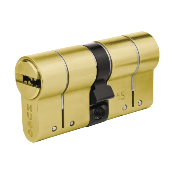 ΚΥΛΙΝΔΡΟΣ HUGO ΥΠΕΡΑΣΦΑΛΕΙΑΣ GR4S, 60mm(30-30), 5 ΚΛΕΙΔΙΑ, ΧΡΥΣΟΣ